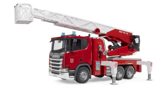 Scania Super 560R Fire engine with ladder, waterpump and Light + Sound Module (59cm Long)