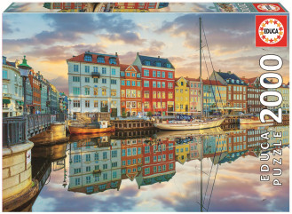 Sunset at Copenhagen Harbour (1x2000pc)