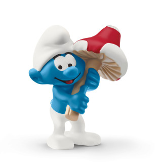 The Smurfs - Smurf with good luck charm (5cm Tall)