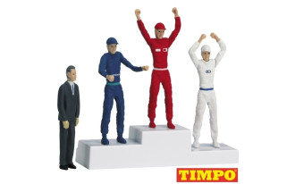 Timpo Winner's rostrum with set of figures