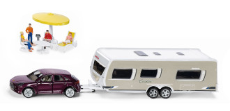 1/55 Porsche Cayenne with Caravan & Accessories