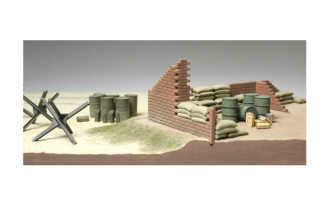 1/48 Brick Wall, Sand Bag and Barricade Set