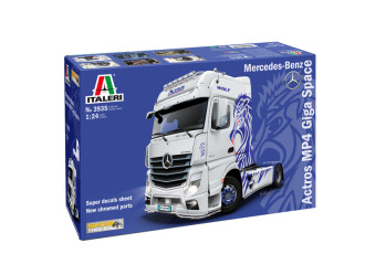 1/24 Mercedes-Benz Actros MP4 Giga Space Show Truck - Super Decal Sheet Included