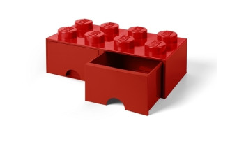 LEGO Brick Drawer 8 Knob (50cm) - Red