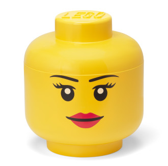 LEGO Storage Head Large (24cm) - Girl