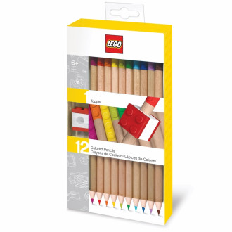 LEGO Coloured Pencils with Toppers (12pcs)