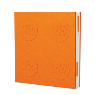 LEGO Iconic Locking Notebook with Gel Pen - Orange