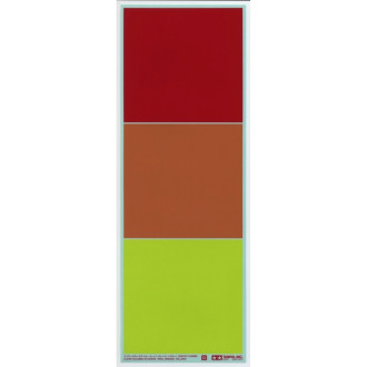 Clear Coloured Stickers (Red, Orange & Yellow)