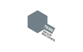 TS-100 Semi-Gloss Bright Gun Metal (For Hard Plastic)