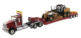1/50 CAT Tractor & Trailer with 12M3 Motor Grader - Transport Series