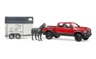 RAM 2500 Power Wagon with horse trailer and 1 horse
