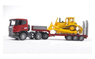 SCANIA R-Series Low Loader Truck with CAT Bulldozer