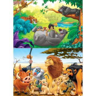 Animal Friends Wooden Puzzles (2x50pc)