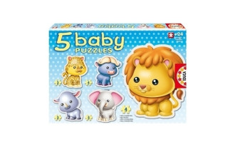 Baby Wild Animals Puzzles (5 Asst)