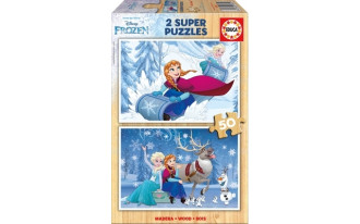 Frozen Wooden Puzzle (2x50pc)