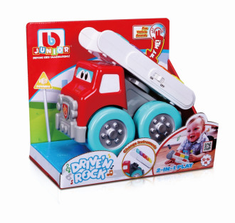 Drive 'N Rock - Fire Truck with Piano (21cm Long)