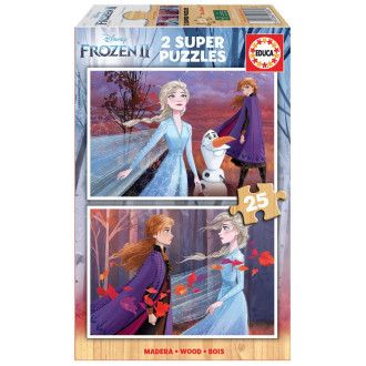 Frozen 2 (2x25pc) Wooden Puzzle