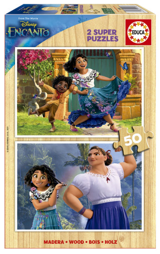Encanto Disney (2x50pc) Wooden Puzzle