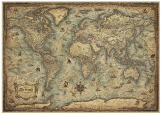 Map of the World (1x3000pc) Puzzle