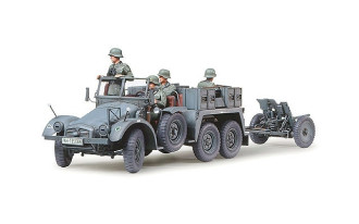 1/35 German Krupp Towing Truck with 3.7cm PAK