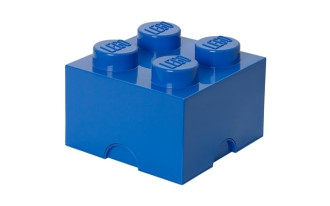 LEGO Storage Brick 4 Knob (25cm)  - Blue