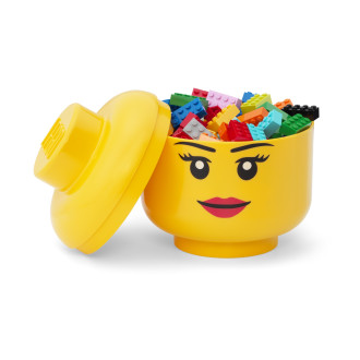 LEGO Storage Head Small (16cm) - Girl
