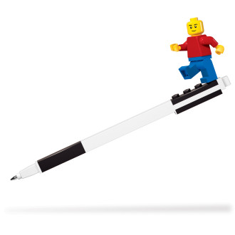 LEGO Iconic Black Gel Pen with Minifigure