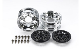 2-Piece Mesh Wheels (2) Black