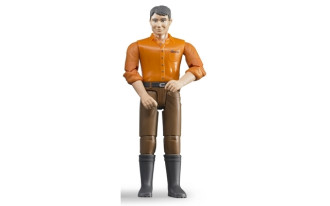 Man with brown jeans (light skin)