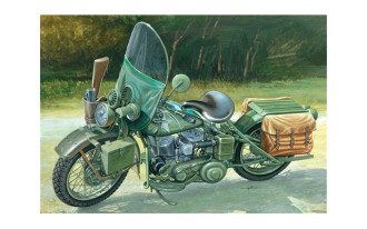 1/9 U.S. Army WW II WLA 750 Motorcycle