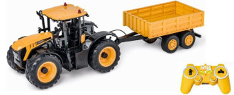 1/16 R/C JCB Fastrac Farm Tractor and Trailer (67cm Long) with battery & USB charger