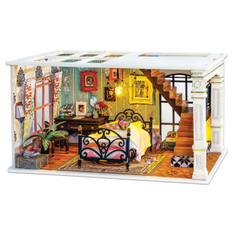 Wooden DIY House - Paris Midnight