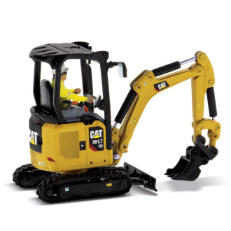 1/50 CAT 301.7 CR Mini Hydraulic Excavator - High Line (7cm Long)