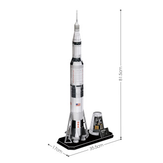 NASA Apollo Saturn V Rocket 136pcs 3D Puzzle
