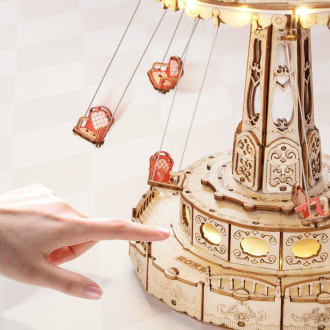 Swing Ride DIY Music Box 3D Wooden Puzzle (289pcs)