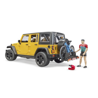 Jeep Wrangler Rubicon Unlimited with Mountain Bike & Cyclist