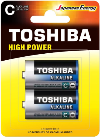 Toshiba C High Power Alkaline Batteries (2)