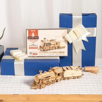Prime Steam Express Locomotive 3D Wooden Puzzle